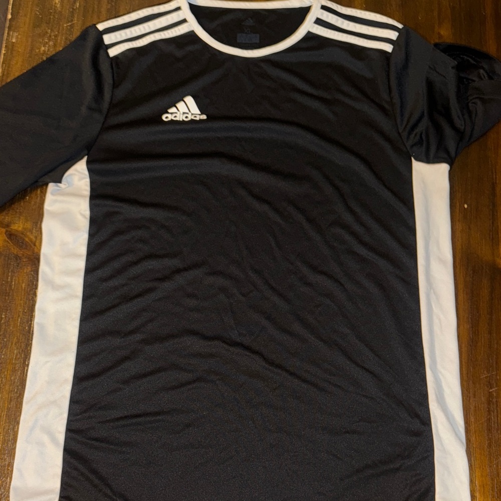 Adidas Men's Black and White Jersey